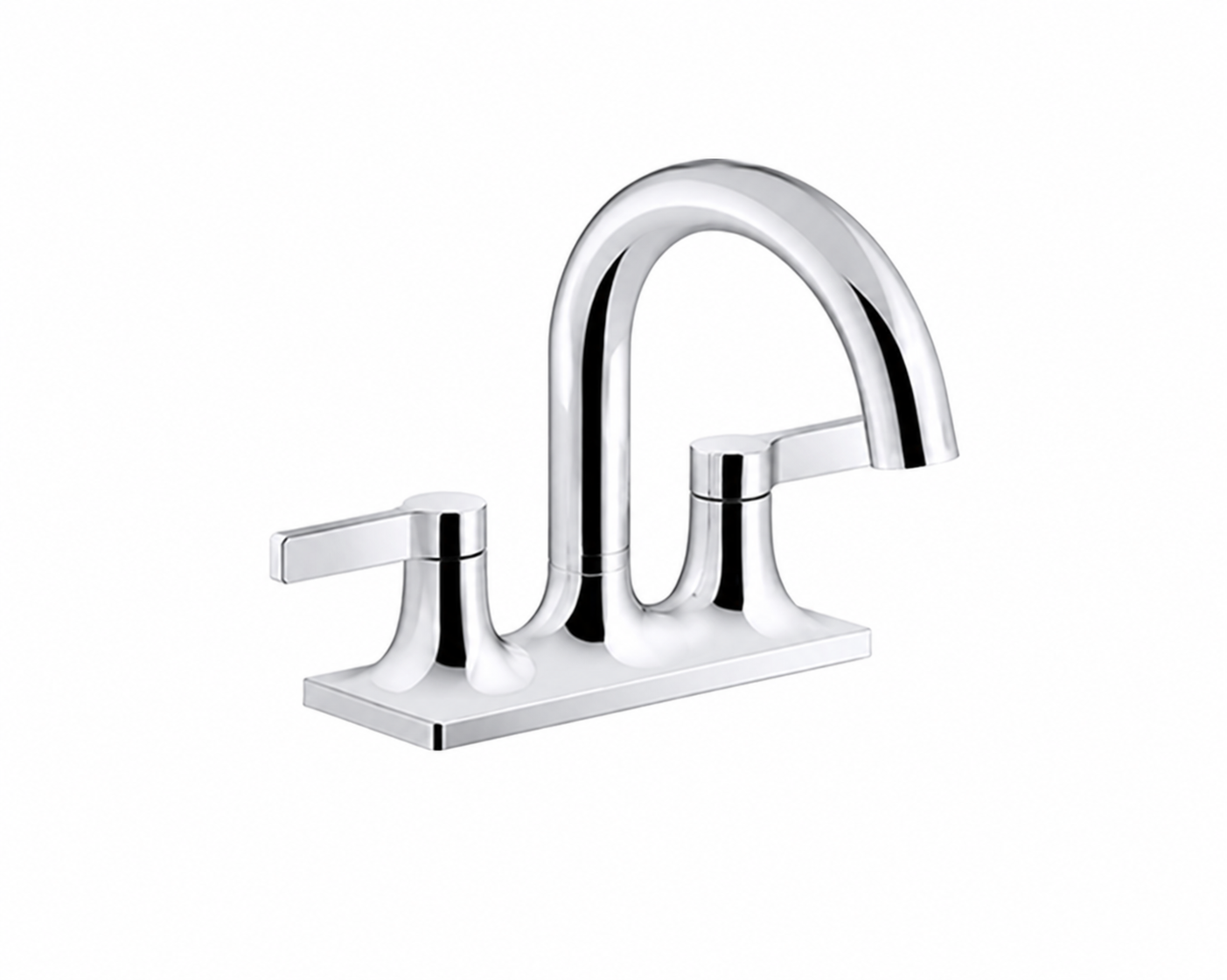 Bathroom Faucet - KOHLER Venza® Two Handle Centerset Bathroom Sink Faucet