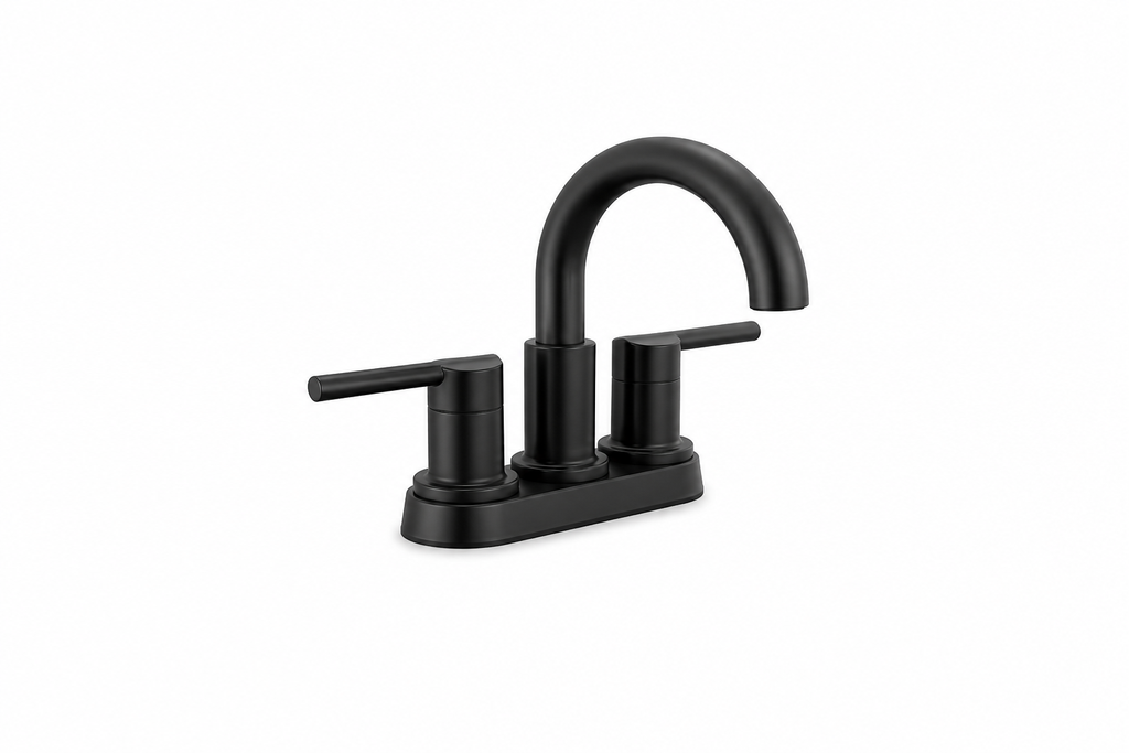 Bathroom Faucet - Delta Faucet Nicoli™ Two Handle Centerset Bathroom Sink Faucet in Matte Black