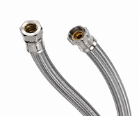 Sink Supply Lines (Pair) - Fluidmaster Pro Series 3/8 x 12 in. Braided Stainless Sink Flexible Connector