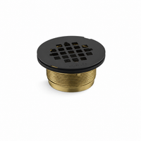 Shower Drain - KOHLER 2 in. Brass Shower Drain in Matte Black