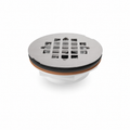 Shower Drain - PROFLO® 2 in. Plastic No Caulk Shower Drain with Stainless Steel Strainer