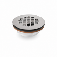 Shower Drain - PROFLO® 2 in. Plastic No Caulk Shower Drain with Stainless Steel Strainer