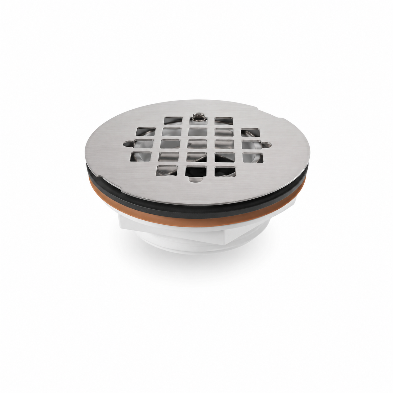 Shower Drain - PROFLO® 2 in. Plastic No Caulk Shower Drain with Stainless Steel Strainer
