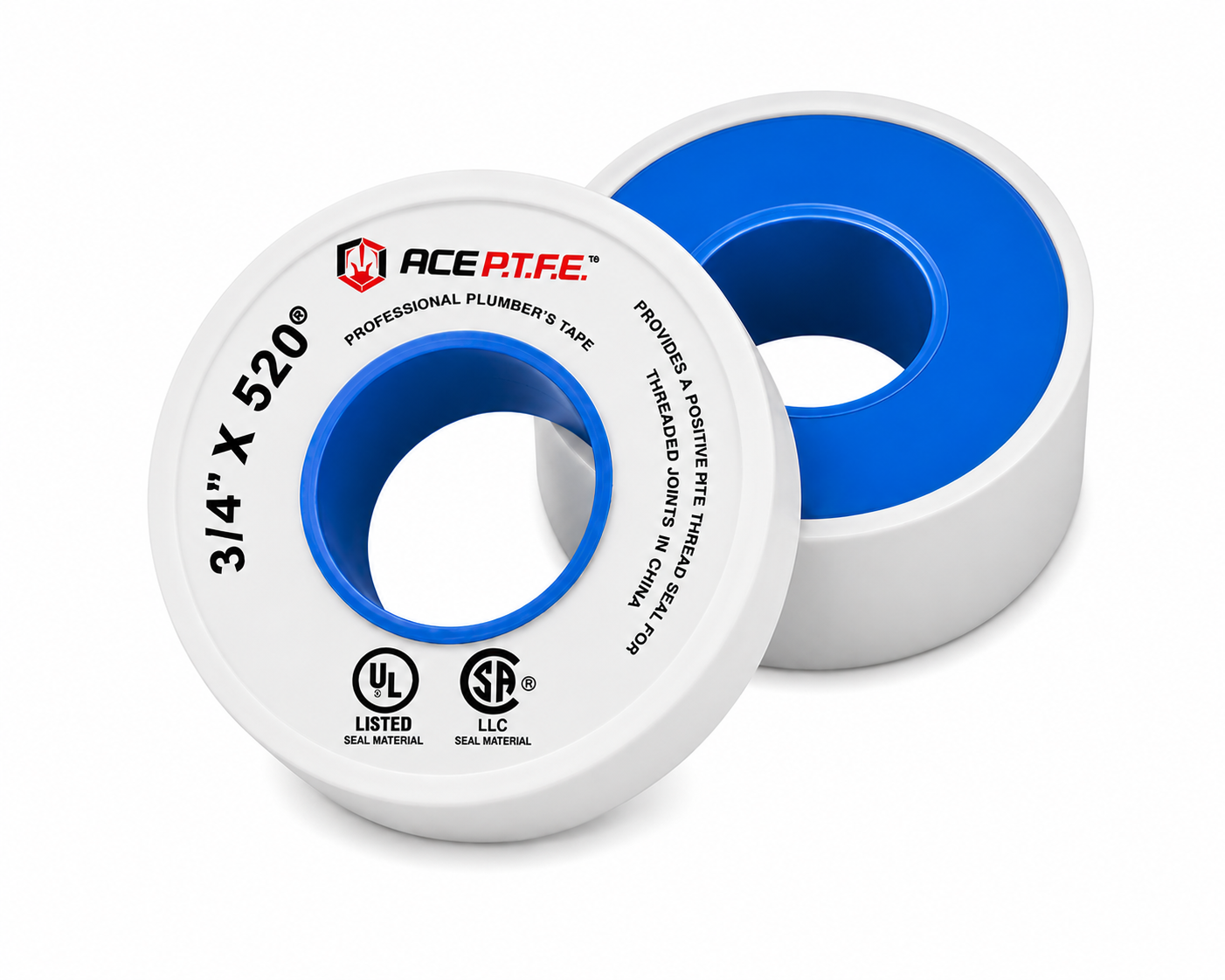 Sealant Pack (PTFE Tape) - PROSELECT® 3/4 in. x 520 in. White PTFE Pipe Thread Tape