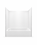 Aquatic Everyday 60 x 32 in. Tub & Shower Unit in White Left Drain