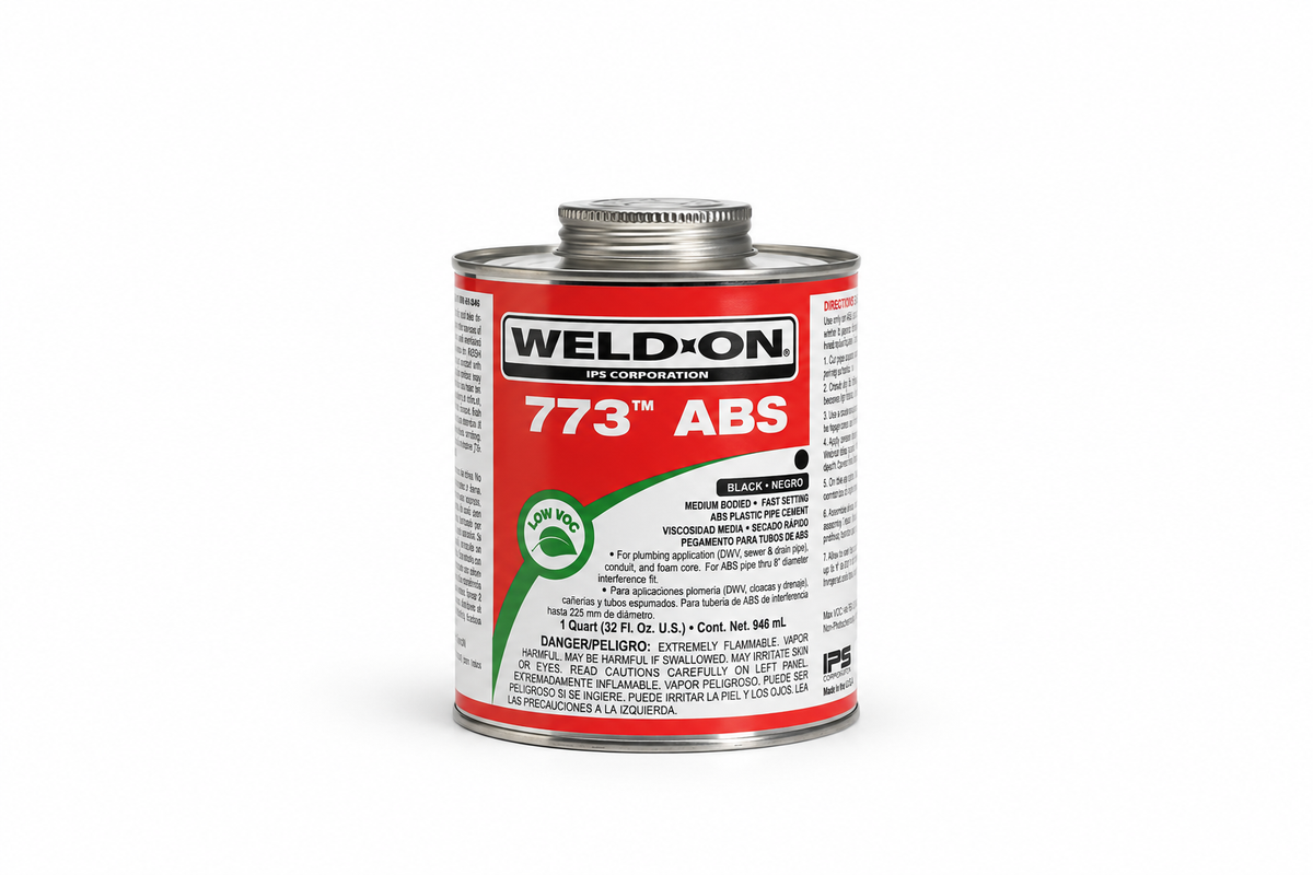 Weld-On 773 32 oz. Fast Set Plastic Black Pipe Cement