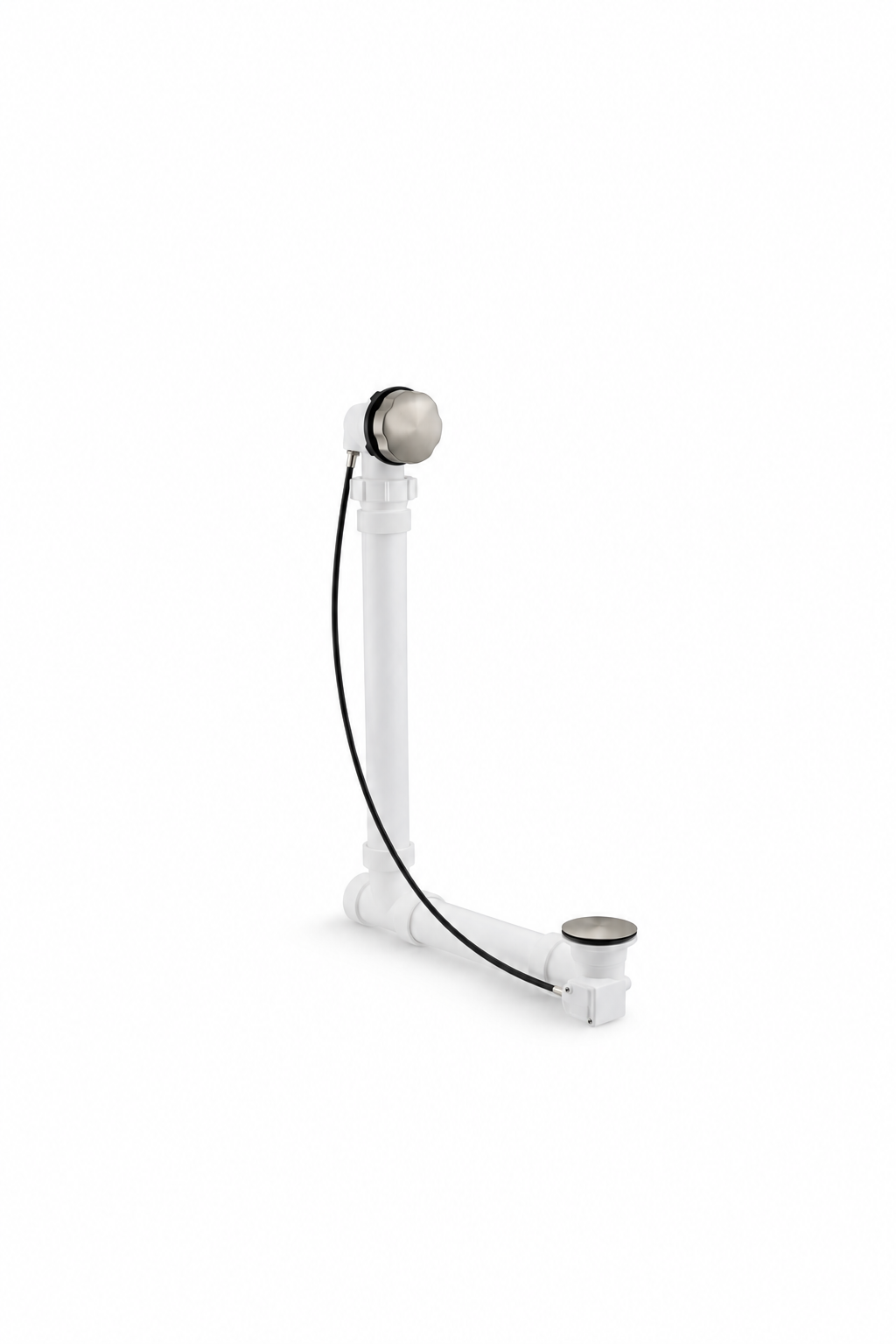 KOHLER ClearFlo 21 in. Metal Cable Drain in Vibrant Brushed Nickel