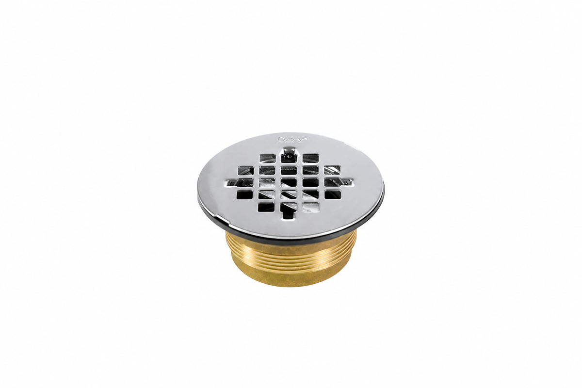Oatey 140 Series 2 in. Threaded Bronze/Brass Shower Drain in Stainless Steel