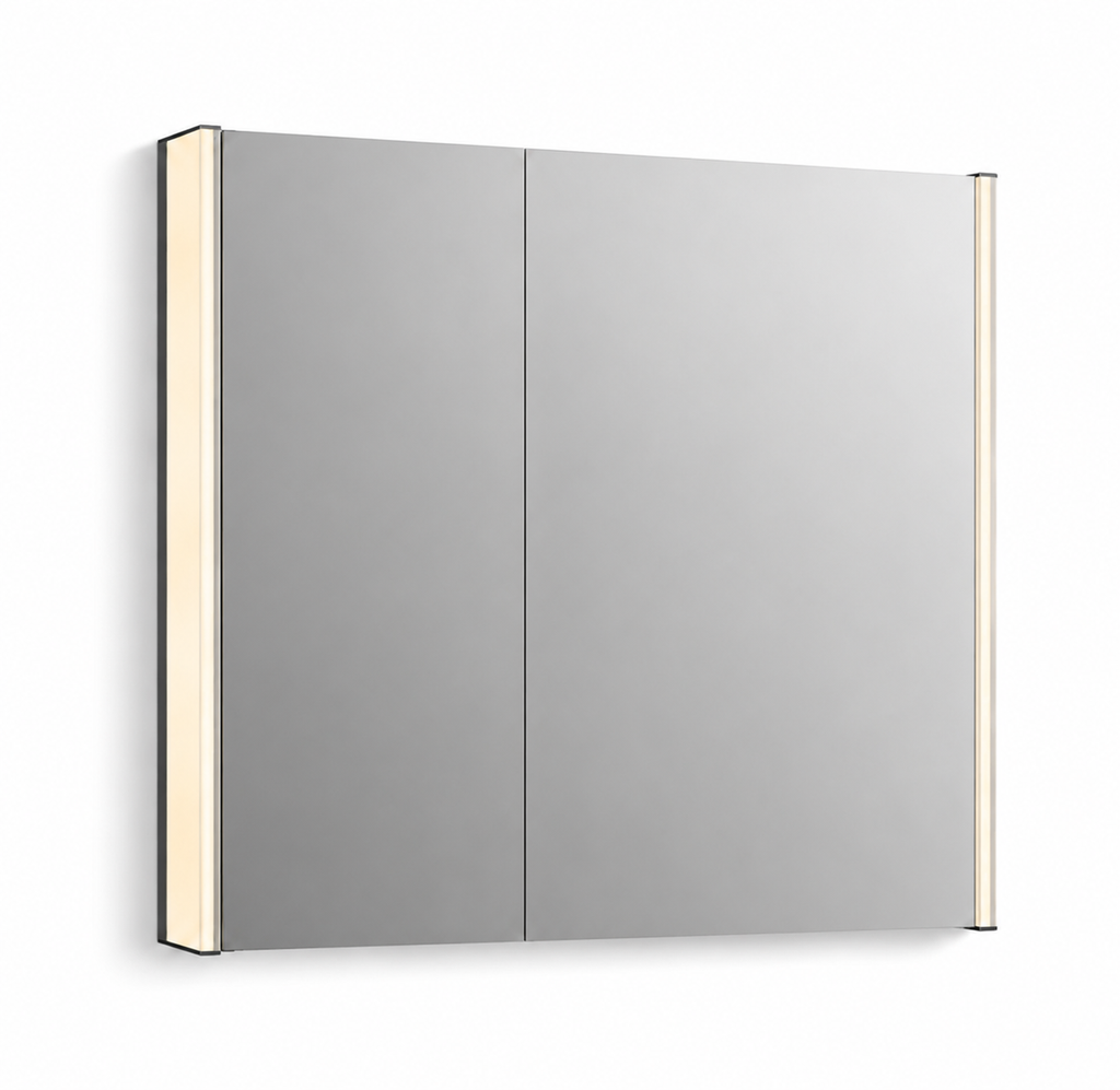 Storage / Cabinet - KOHLER CO - 31-13/16 x 24 in. Surface Mount Medicine Cabinet in Dark Anodized Aluminum