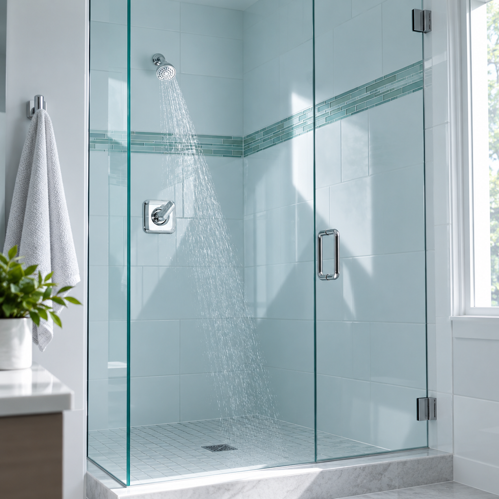 Shower Arm + Flange - MOEN INC - One Handle Single Function Shower Faucet in Polished Chrome (Trim Only)