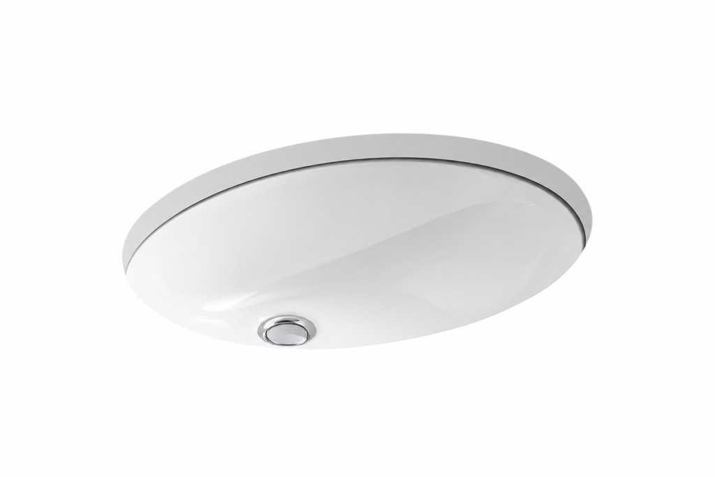 KOHLER Caxton 19-1/4 in. Undermount Oval Vitreous China Bathroom Sink in White