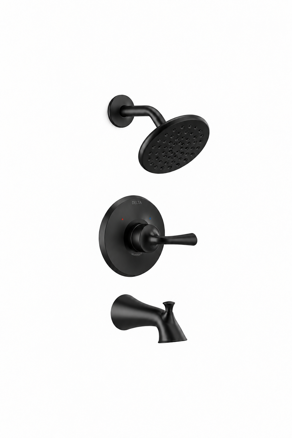Delta Faucet Kayra One Handle Single Function Bathtub & Shower Faucet in Matte Black (Trim Only)