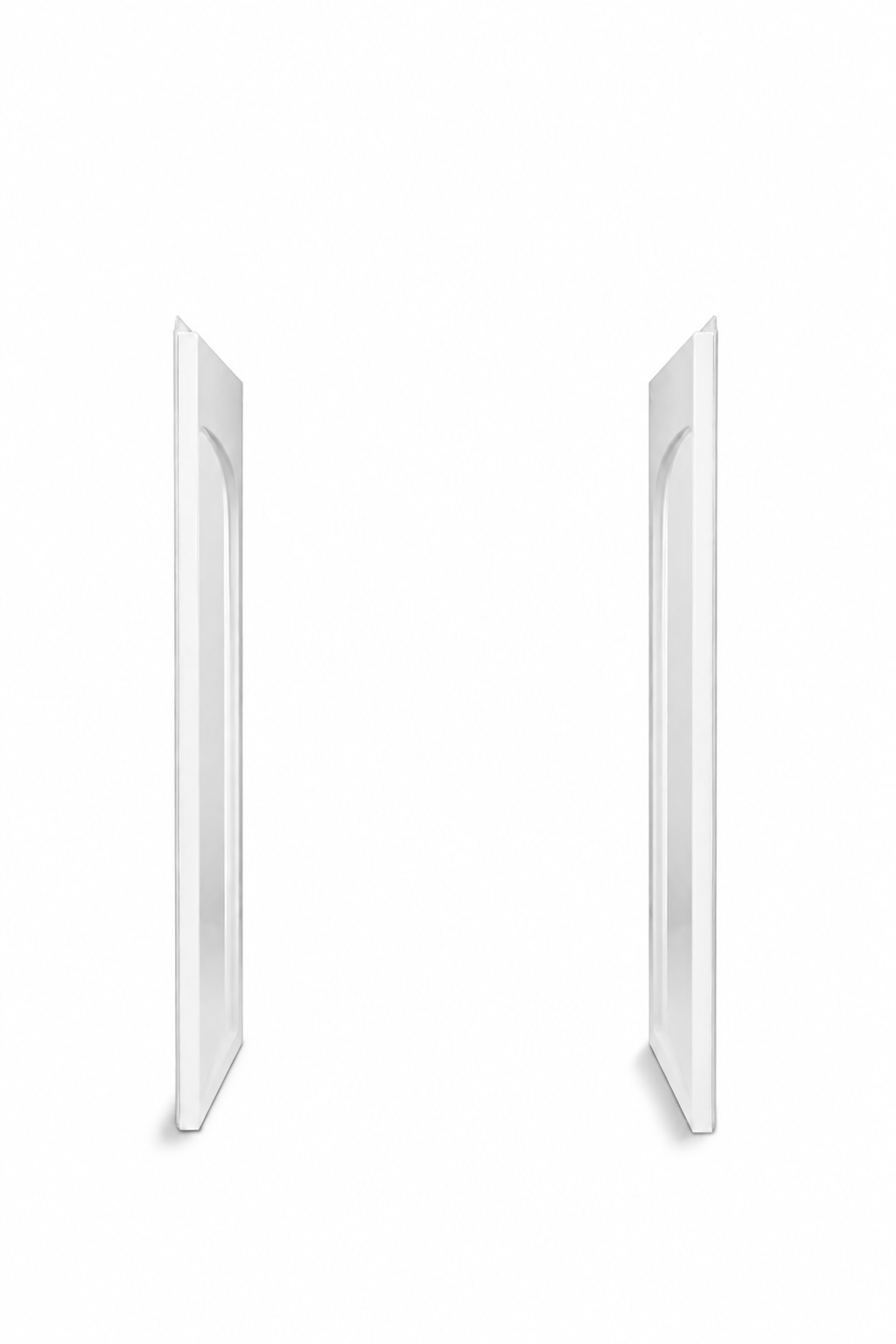 Sterling Ensemble Curve 34 in. Vikrell Shower End Wall Set in White