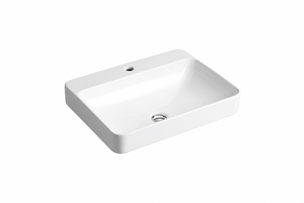 KOHLER Vox 23 in. Drop-in or Vessel Mount Rectangular Vitreous China Bathroom Sink in White