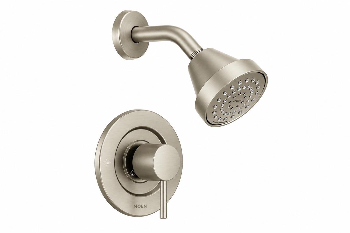Moen Align One Handle Single Function Shower Faucet in Brushed Nickel (Trim Only)