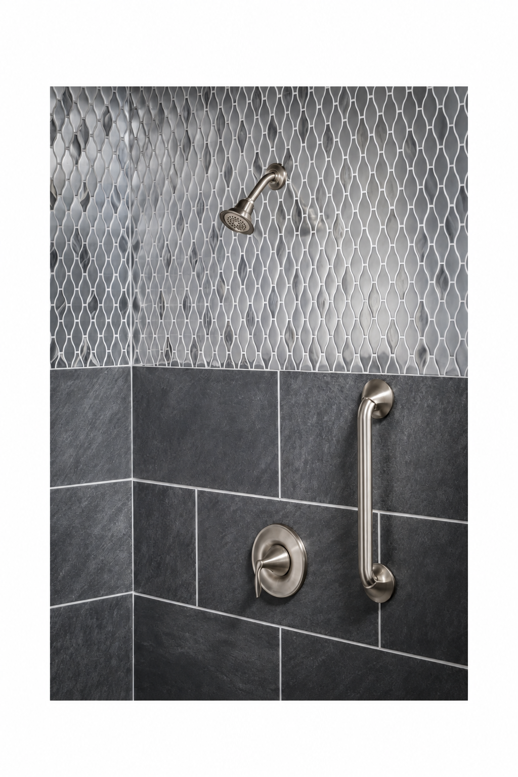 Moen Eva One Handle Single Function Shower Faucet in Brushed Nickel (Trim Only)
