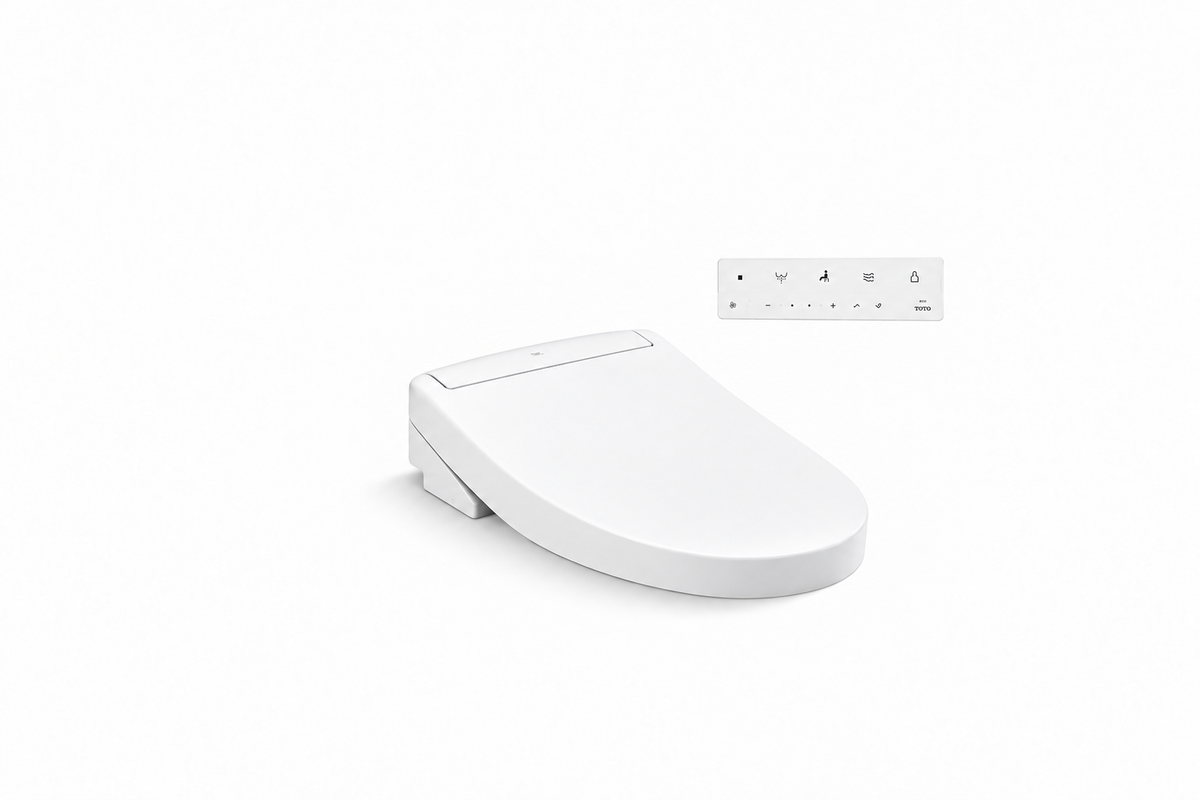 TOTO Elongated Bidet Seat with Remote Control in Cotton
