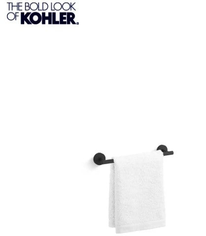 Bath Accessory - KOHLER CO - 12 in. Towel Bar in Matte Black