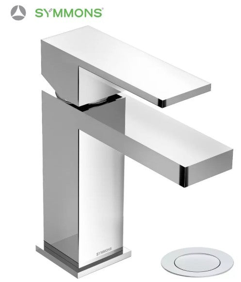Bathroom Faucet - SYMMONS INDUSTRIES INC - Single Handle Monoblock Bathroom Sink Faucet in Polished Chrome