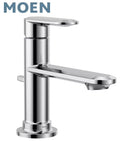 Bathroom Faucet - MOEN INC - Single Handle Monoblock Bathroom Sink Faucet in Chrome
