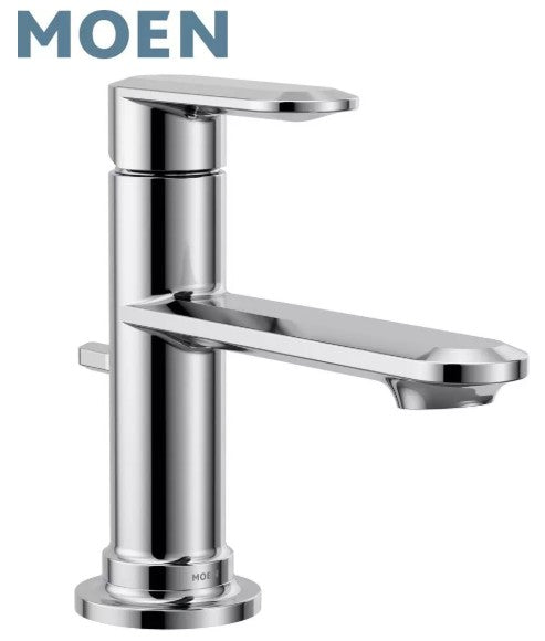 Bathroom Faucet - MOEN INC - Single Handle Monoblock Bathroom Sink Faucet in Chrome