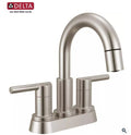 Bathroom Faucet - DELTA FAUCET CO - Two Handle Centerset Bathroom Sink Faucet in Stainless