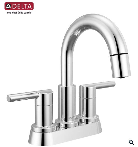 Bathroom Faucet - DELTA FAUCET CO - Two Handle Centerset Bathroom Sink Faucet in Chrome