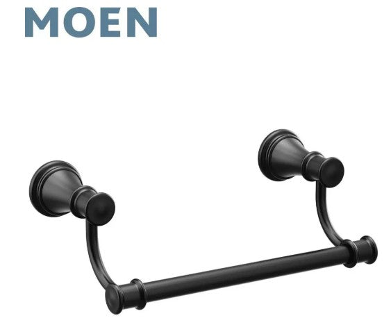 Bath Accessory - MOEN INC - 9 in. Towel Bar in Matte Black