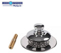 Drain Assembly - JONES STEPHENS CORP - Push/Pull ABS Tub Stopper and Trim Ring in Chrome Plated