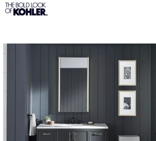 Storage / Cabinet - KOHLER CO - 22 x 40 in. Surface Mount Medicine Cabinet in Dark Anodized Aluminum