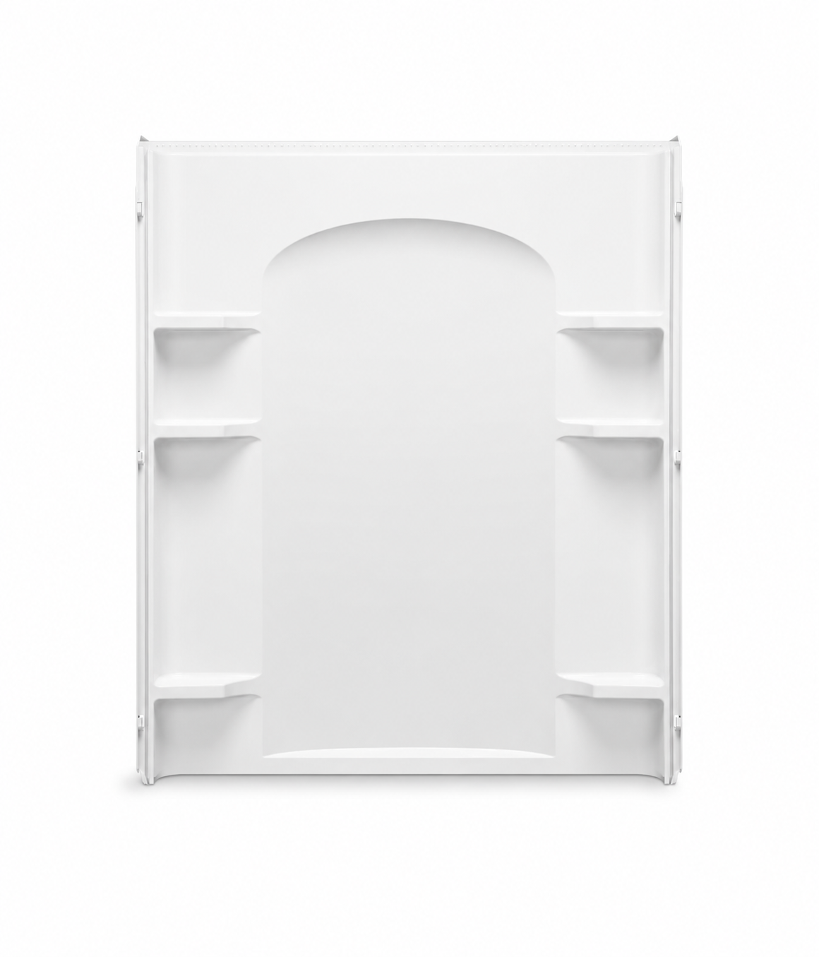 Sterling Ensemble Curve 60 in. Vikrell Shower Back Wall in White