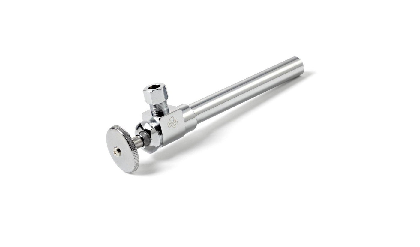 Angle Stop Valve - MCGUIRE MANUFACTURING - 1/2 x 3/8 in. Sweat x OD Tube Wheel Angle Supply Stop Valve in Chrome Plated