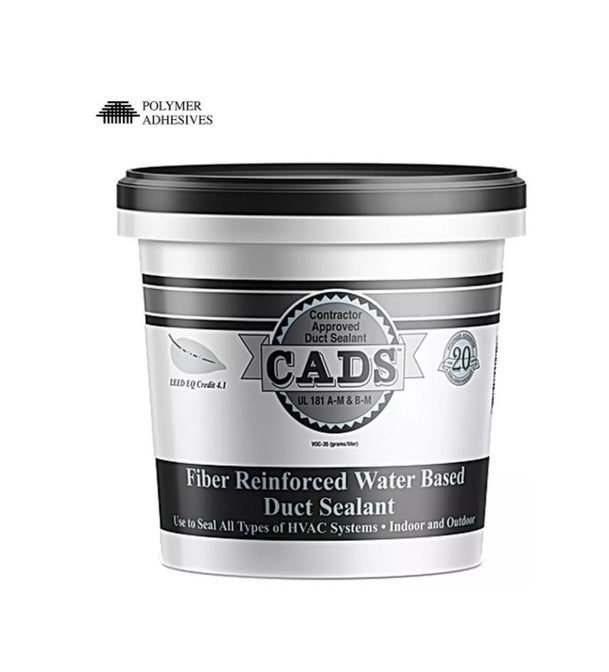 Sealant / Adhesive - POLYMER ADHESIVES SEALANT - 1 gal Fiber Reinforced Water Based Duct Sealant in White