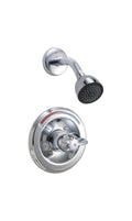 Shower Arm + Flange - DELTA FAUCET CO - One Handle Single Function Shower Faucet in Chrome (Trim Only)