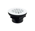Shower Drain - PROFLO - 2 in. Push On Plastic Shower Drain in White