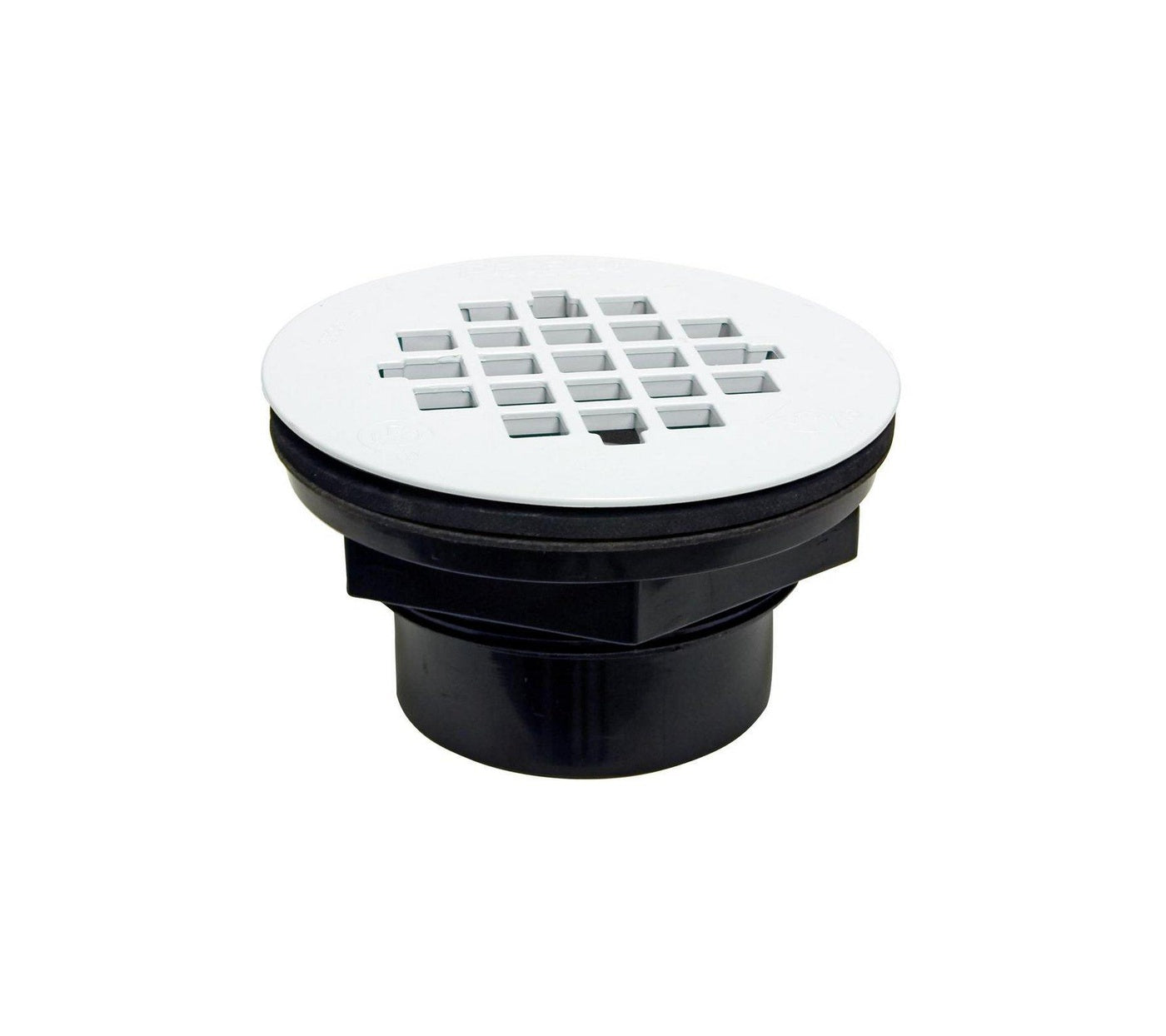 Shower Drain - PROFLO - 2 in. Push On Plastic Shower Drain in White
