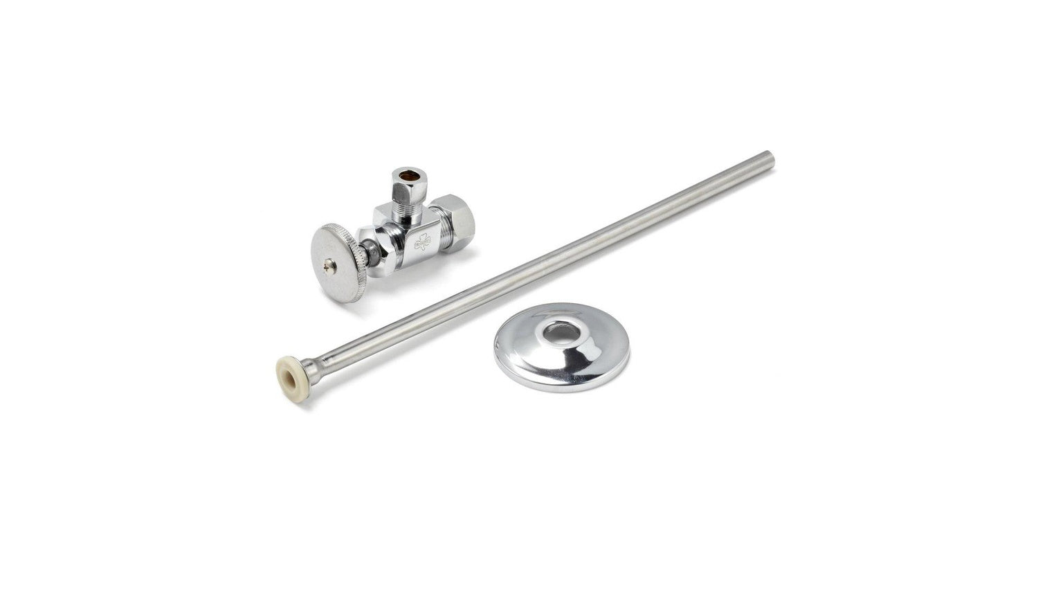 Toilet Supply Line - MCGUIRE MANUFACTURING - Toilet 1/2 in x 3/8 in. x 2-1/4 in. Supply Kit in Chrome Plated