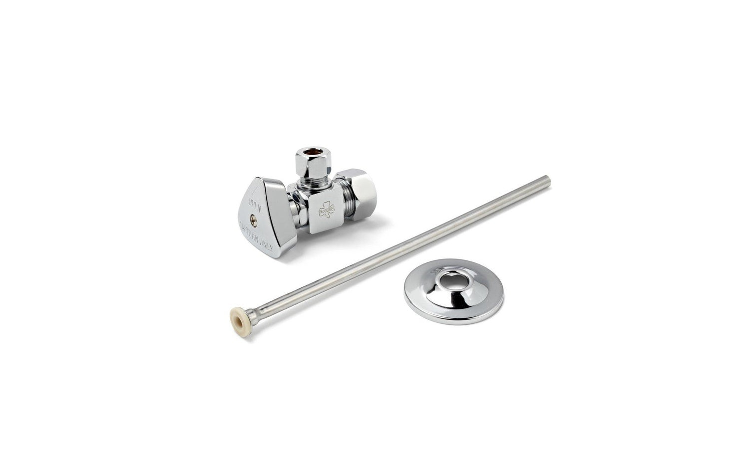 Toilet Supply Line - MCGUIRE MANUFACTURING - Toilet 1/2 in x 3/8 in. x 2-1/2 in. Supply Kit in Chrome Plated