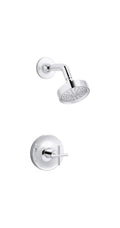 Shower Arm + Flange - KOHLER CO - One Handle Single Function Shower Faucet in Polished Chrome (Trim Only)