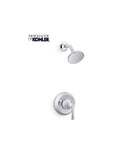 Shower Arm + Flange - KOHLER CO - One Handle Single Function Shower Faucet in Polished Chrome (Trim Only)