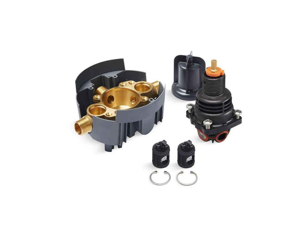 Shower Valve - KOHLER CO - 1/2 in. NPT and Direct Sweat Thermostatic Rough-In Valve with Stops