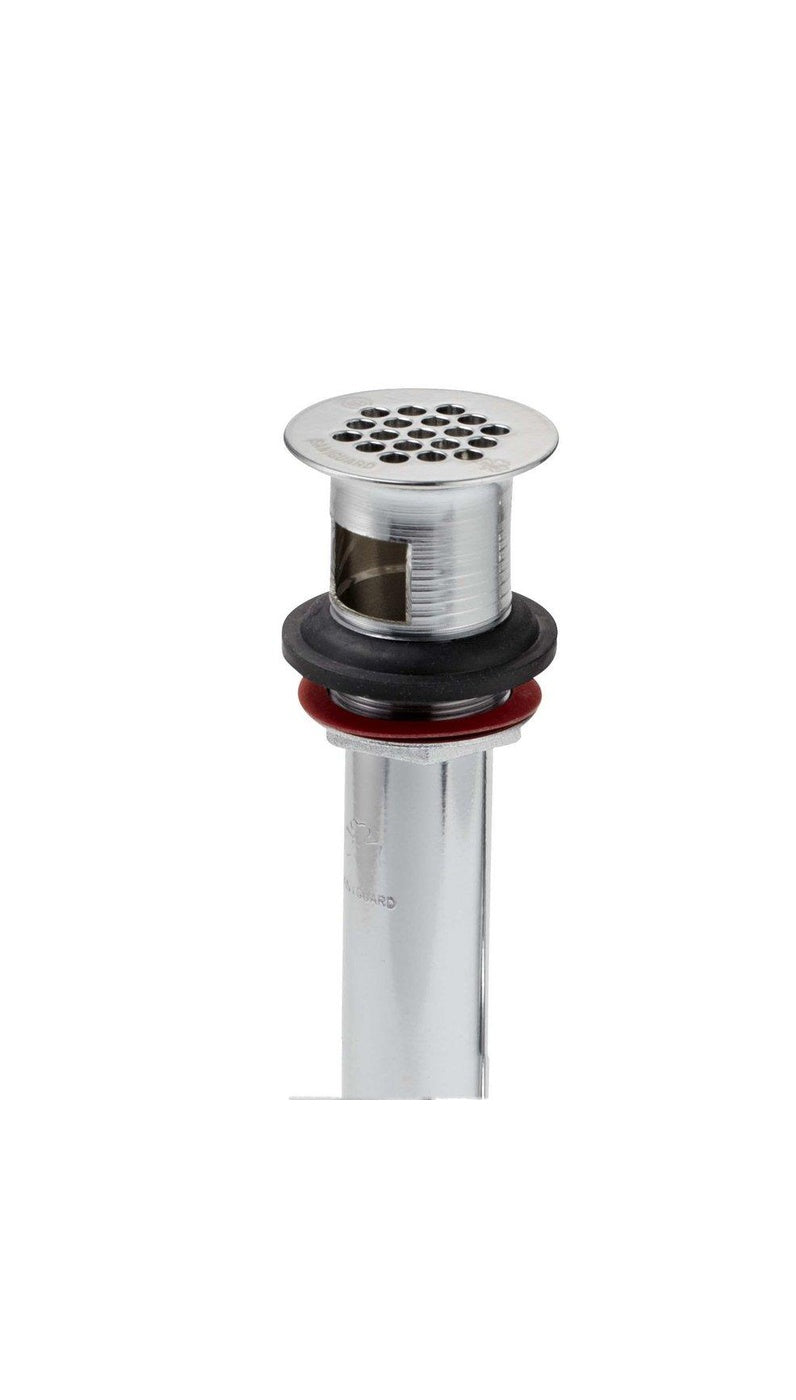 Drain Assembly - MCGUIRE MANUFACTURING - 2-1/4 x 8-5/8 in. Open Grid in Polished Chrome